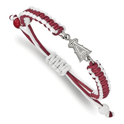 Los Angeles Angels Stainless Steel LA Adjustable Cord Bracelet