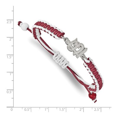 St. Louis Cardinals Stainless Steel Cord Bracelet – view 2