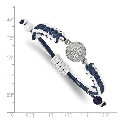 Seattle Mariners Stainless Steel Cord Bracelet – view 2