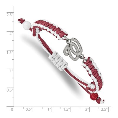 Washington Nationals Stainless Steel Cord Bracelet – view 3