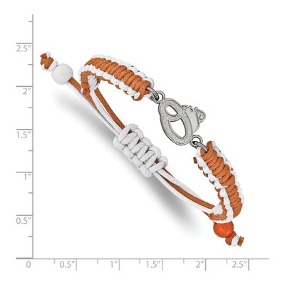 Baltimore Orioles Stainless Steel Adjustable Cord Bracelet – view 3