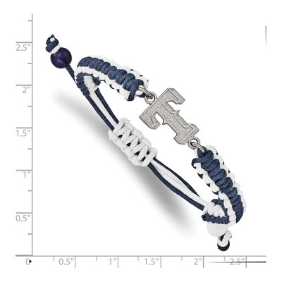 Texas Rangers Stainless Steel Adjustable Cord Bracelet – view 2