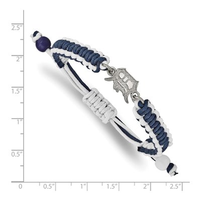 Detroit Tigers Stainless Steel Adjustable Cord Bracelet – view 3