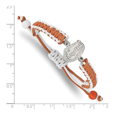 University of Florida Stainless Steel Gator Adjustable Cord Bracelet – view 2