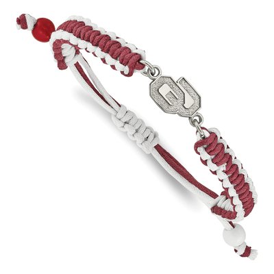 University of Oklahoma Stainless Steel Cord Bracelet
