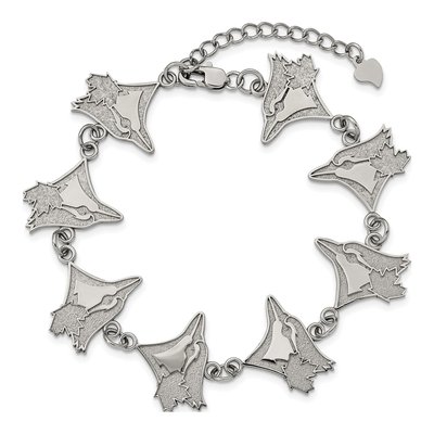 Toronto Blue Jays Stainless Steel Link Bracelet – view 5