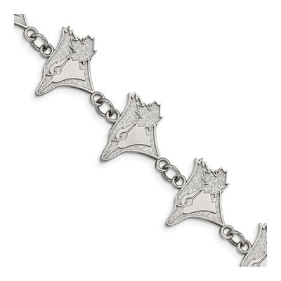 Toronto Blue Jays Stainless Steel Link Bracelet