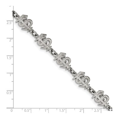 Florida State University Stainless Steel F-S Link Bracelet – view 4