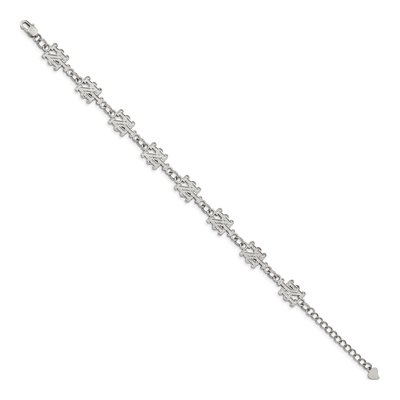 New York Mets Stainless Steel NY Bracelet – view 4