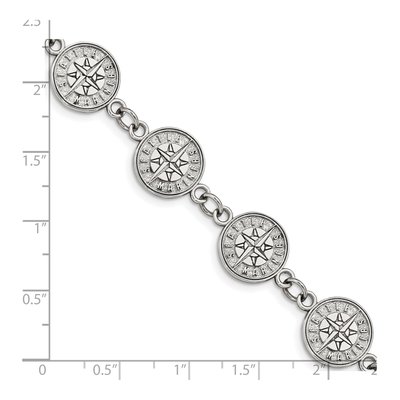 Seattle Mariners Stainless Steel Link Bracelet – view 3