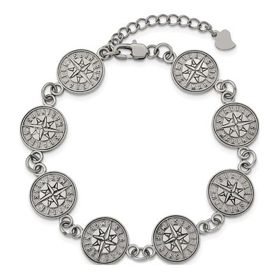 Seattle Mariners Stainless Steel Link Bracelet – view 5