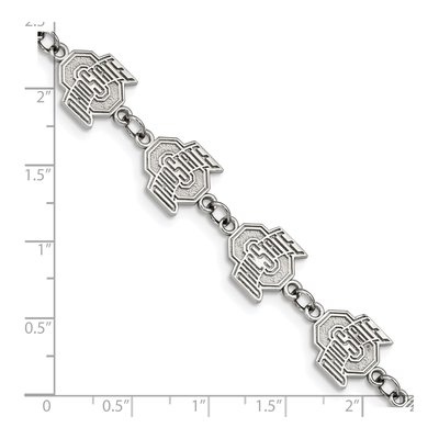 Ohio State University Stainless Steel Link Bracelet – view 4