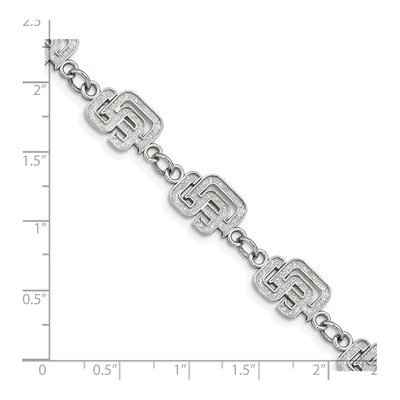 San Diego Padres Stainless Steel Letters S-D Link Bracelet – view 2