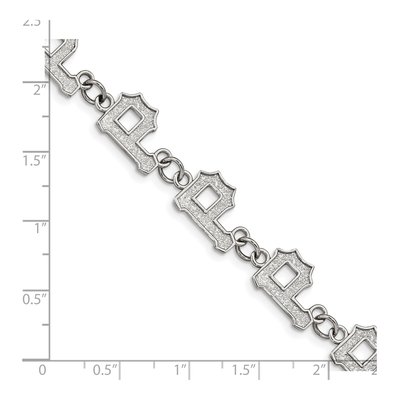 Pittsburgh Pirates Stainless Steel Link Bracelet – view 3
