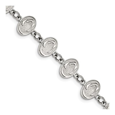 Pennsylvania State University Stainless Steel Penn Lion Link Bracelet
