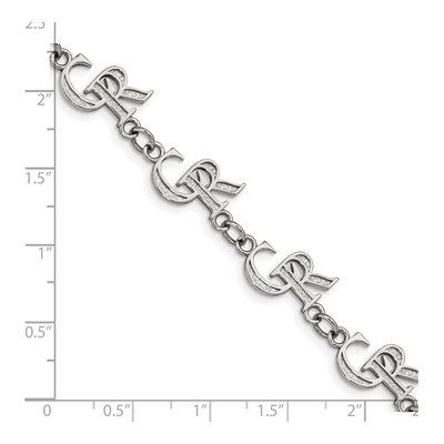 Colorado Rockies Stainless Steel Link Bracelet – view 3