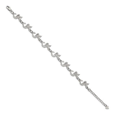 Colorado Rockies Stainless Steel Link Bracelet – view 4
