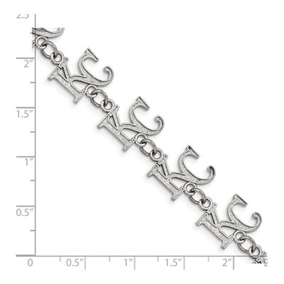 Kansas City Royals Stainless Steel K-C Bracelet – view 3