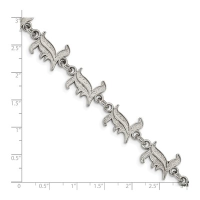 University of Louisville Stainless Steel Of Link Letter L Bracelet – view 4