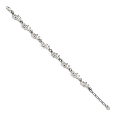 University of Southern California Stainless Steel USC Trojans Link Bracelet – view 2