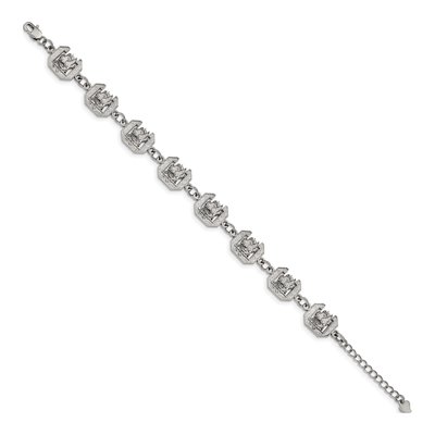 University of South Carolina Stainless Steel Link Bracelet – view 2