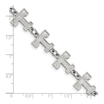 University of Tennessee Stainless Steel Letter T Bracelet – view 4