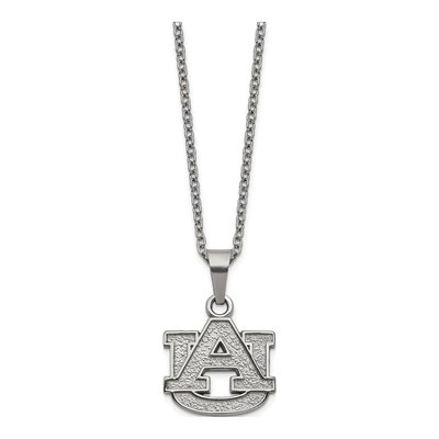 Auburn University Stainless Steel A-U Pendant