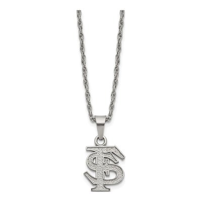 Florida State University Stainless Steel F-S Pendant Necklace