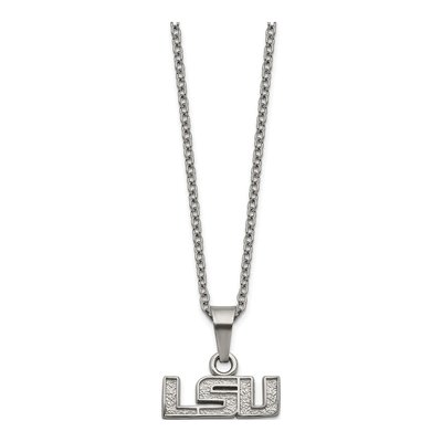 Louisiana State University Stainless Steel LSU Pendant