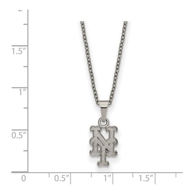 New York Mets Stainless Steel N-Y Pendant – view 3