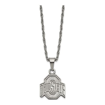 Ohio State Stainless Steel Pendant Necklace