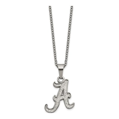University of Alabama Stainless Steel Letter A Pendant