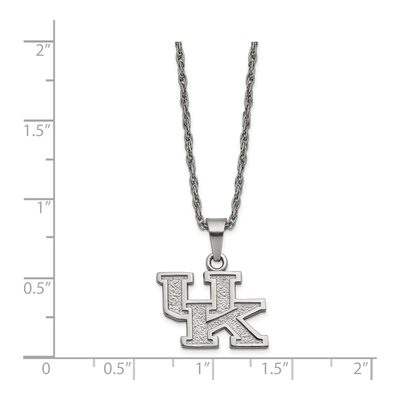 University of Kentucky Stainless Steel U-K Pendant – view 2
