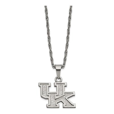 University of Kentucky Stainless Steel U-K Pendant