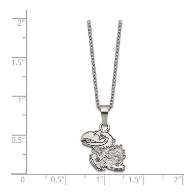 University of Kansas Stainless Steel Jayhawks Pendant – view 2