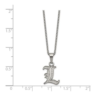 University of Louisville Stainless Steel Cardinals Letter L Pendant – view 2