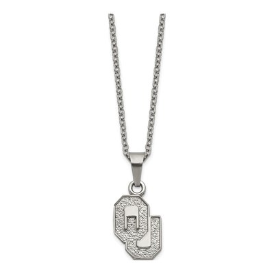 University of Oklahoma Stainless Steel O-U Pendant