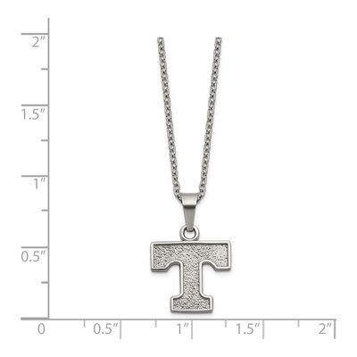 University of Tennessee Stainless Steel Letter T Pendant – view 2
