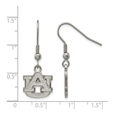 Auburn University Stainless Steel A-U Dangle Earrings – view 2
