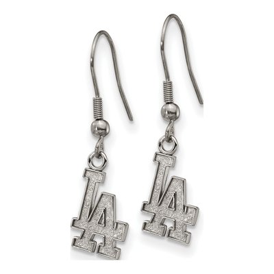 Los Angeles Dodgers Stainless Steel Dangle Earrings – view 3