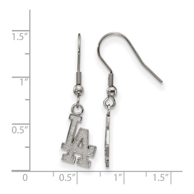 Los Angeles Dodgers Stainless Steel Dangle Earrings – view 4