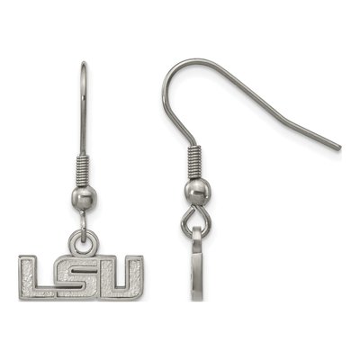 Louisiana State University Stainless Steel LSU Dangle Earrings