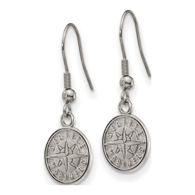 Seattle Mariners Stainless Steel Dangle Earrings – view 3