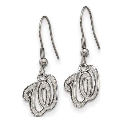 Washington Nationals Stainless Steel Dangle Earrings – view 3