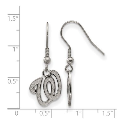 Washington Nationals Stainless Steel Dangle Earrings – view 4