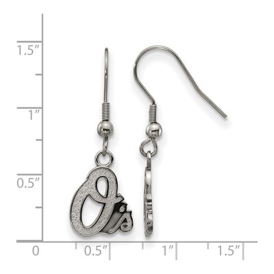 Baltimore Orioles Stainless Steel Dangle Earrings – view 4