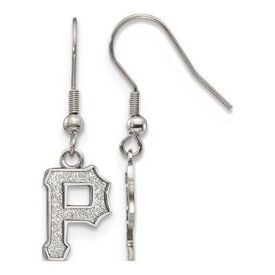 Pittsburgh Pirates Stainless Steel Letter P Dangle Earrings