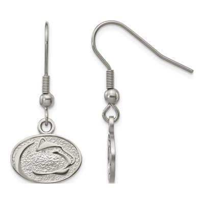 Pennsylvania State University Stainless Steel Penn Lion Dangle Earrings