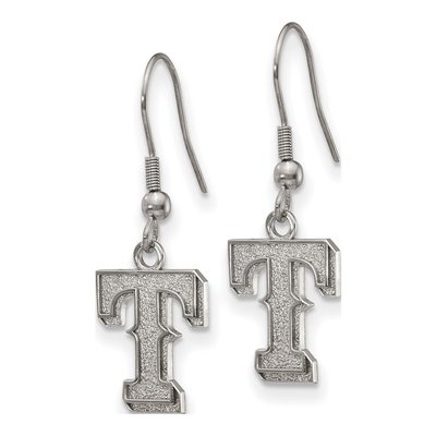 Texas Rangers Stainless Steel Letter T Dangle Earrings – view 3
