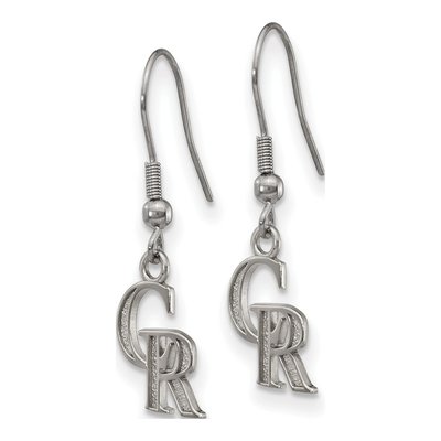 Colorado Rockies Stainless Steel Dangle Earrings – view 3